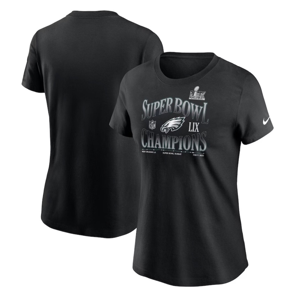 Woman’s Nike XL Philadelphia Eagles Super Bowl Champions Black T-Shirt